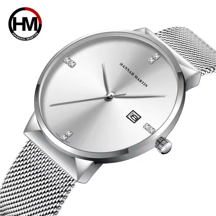 Reloj De Pulsera De Acero Inoxidable Con Movimiento De Cuarzo Japonés Lujo Con Zafiro Azul Y Negro De 40mm Estilo Casual Y De Negocios - 1