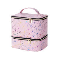 Organizador De Esmaltes De Uñas Y Lámpara De Uñas En Cuero Apta Para 30+ Botellas Y Lámpara Kit De Manicura Portátil - details 3