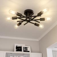 Modern Sputnik Candelabro Lámpara De Techo Semi-Enchufe Con 4/6 Bombillas LED E27 Para Dormitorio Y Sala De Estar Material De Hierro Fuente De Luz LED No Dimmable - details 2