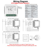 Interruptor Inteligente De Luz Girier Tuya ZigBee 3.0 Sin Cable Neutro Requiere Trabaja Con Alexa Google Home Soporte 2 Modos De Control - details 16