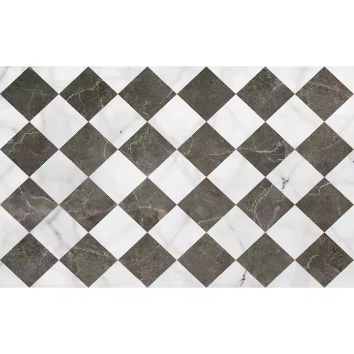 VINILIKO, Alfombra interior/exterior PVC Gadir Chocolate, estilo baldosas - 1