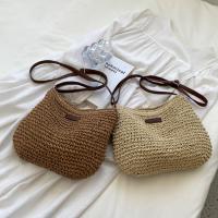 Bolso De Hombro De Paja Para Primavera Verano Estilo Casual Simple Y Elegante Para Salir Compras Y Citas Para Mujeres - details 0