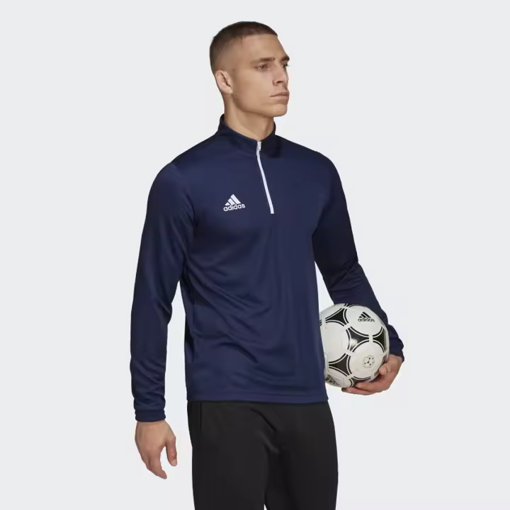 Adidas Sudadera Deportiva Entrenamiento Entrada 22 para Hombre, Azul, Rojo y Negro - 1