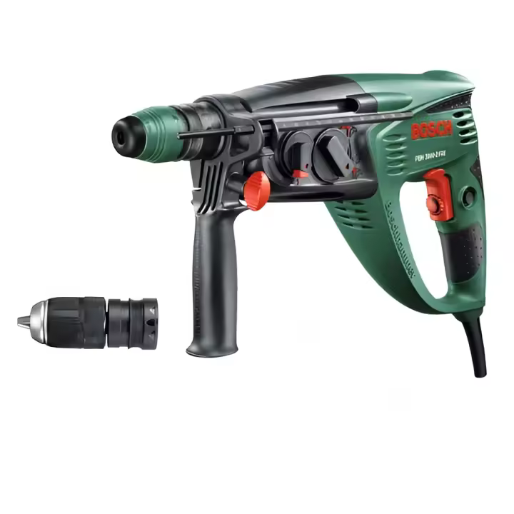 Bosch Martillo perforador PBH 3000-2 FRE con maletín (SDS, cincel plano, tope de profundidad, empuñadura adicional, 750 Watt) - 1