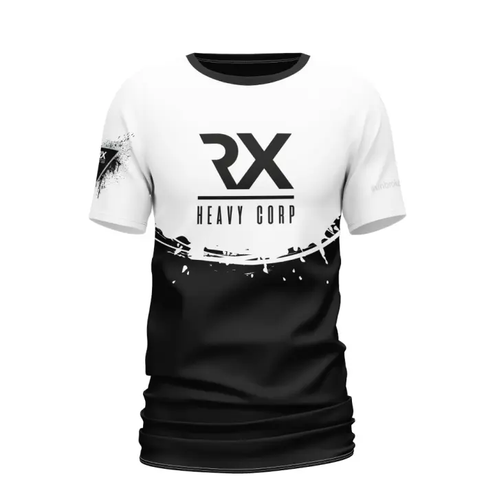 Camiseta Cross Training técnica JAIL - Rx Heavy blanco y negro profundo Rx Heavy Camiseta hombre tecnica - 1