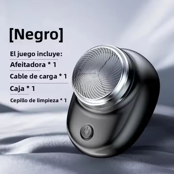 Afeitadora Eléctrica Portátil Recargable Mini Para Viajes Afeitadora De Barba Y Cuerpo Desmontable Para Rostro Y Cuerpo Material ABS+Acero Inoxidable - 1