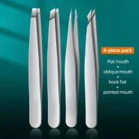 Juego De Pinzas Para Cejas Profesionales En Acero Inoxidable Herramienta De Belleza Para Cabello Facial Y Cejas Que Crece Hacia Adentro - details 0