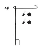 Palo De Bandera De Metal Resistente Al Clima Para Exteriores Con Accesorios Adecuado Para Banderas De Jardín Y Courty - details 7