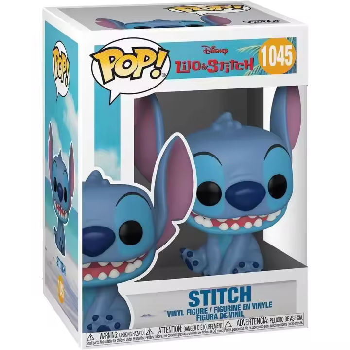 Funko Pop! 1045 Disney: Smiling Seated Stitch - Lilo and Stitch - Figura de Vinilo Coleccionable - Idea de Regalo- Mercancia Oficial - Juguetes para Niños y Adultos - Movies Fans - 1