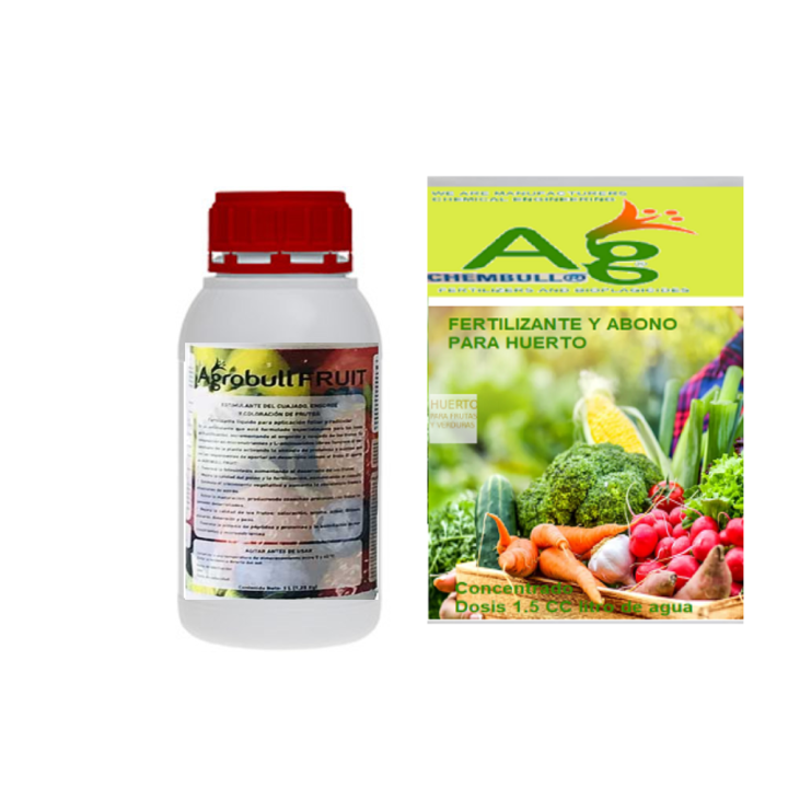 AGROBULL ® | Fertilizante Concentrado Huerto Bio | árboles Frutales Horticolas de Plantas Interior | Balcón Jardin Terraza | Abono Líquido Npk Aminoacidos Naturales Micronutrintes | Fertilizante Universal