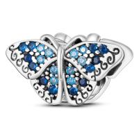 Encanto De Colgante De Árbol De Familia Platinado En Plata Para Pulsera De Bangle Y Collar DIY Regalo Con Doble Vuelo Aéreo - details 177