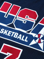 Camiseta De Baloncesto Para Hombres Transpirable Cuello Redondo Deportiva Sin Mangas Uniforme De Entrenamiento Para Niños Diseño Nueva Camiseta De Equipo Tops USA#7 - details 5