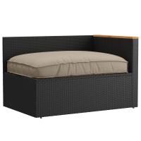 Cojín de Exterior vidaXL Taupe Poliéster 120 x 12 x 80 cm - details 2