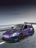 Coche De Modelismo Metálico 1:32 GT3RS Juguete Deportivo Con Puertas Abiertas Y Función Retroceso Luz Y Sonido Regalo Para Niños - details 0