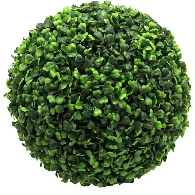 Kmt Style Bola Boj Artificial Verde de 18,23,28 Cm - Bola de Cúpula de Césped Artificial, Simulación de Plantas, Bola de Césped, Verde - Versatilidad, Realista, Sin Mantenimiento - 1