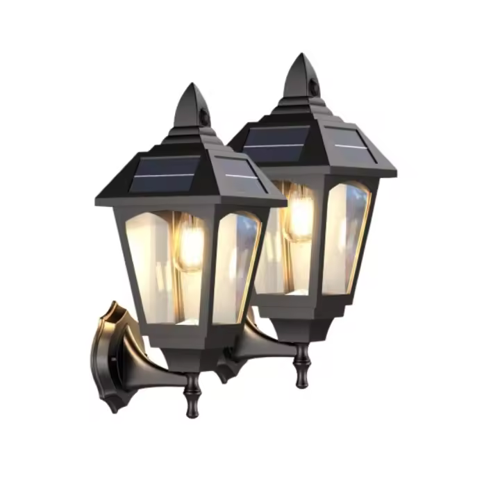 LED ATOMANT Farola Solar Exterior LED 8W, 3000K, IP44 Impermeable, Sensor de Movimiento, Batería de Litio 2500mAh Reemplazable, Iluminación Solar para Jardín, Patio, Terraza, Ahorro Energético, Encendido Automático, Fácil Instalación, Alta Eficiencia - 1