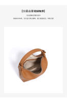 Bolso De Hombro Para Mujer De Cuero Genuino Diseñador Lujo Cowhide Nueva 2025 Bolso Cruzado De Underarm Bolso Baguette Zipper Versátil - details 11
