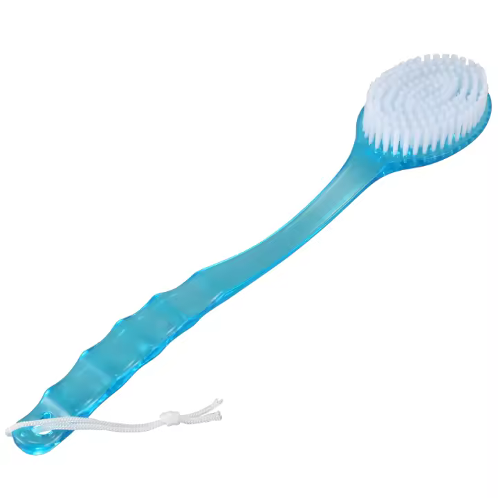 Largo para baño corporal, purador de Ducha y espalda, Ayudante para discapacitados, Azul - 1
