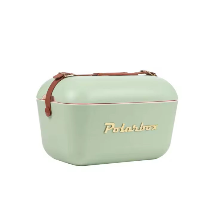 Nevera CoolerBag 12L Oliva Gold - Pop con Asa Marrón Polarbox - 1