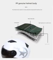 Casco de Coche de motor Eléctrico Scooter Bike Open Face media Gorra de Béisbol Anti-UV casco de Seguridad casco de Bicicleta ajustable - details 1