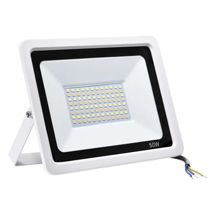 Foco LED para Exterior 50W 4000lm, Luz de seguridad que cambia de color a prueba de Agua IP65, powerful LED de 6500K para Jardín (Blanco frío), Garaje, Porche, Porche - 1