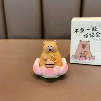 Juguetes De Capibara Kawaii En Resina Y Madera Miniaturas Animales Pez Decoración De Escritorio Regalos Únicos Para Estudiantes - details 10