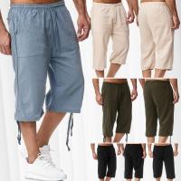 Pantalón casual de lino y algodón para hombre - Estilo deportivo y fresco para verano (longitud 7/8) - details 1