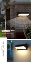 Lámpara De Pared Exterior LED Impermeable IP66 Con Sensor De Movimiento Iluminación Moderna Para Porche Balcón Jardín - details 8