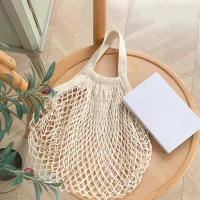 Bolsa De Compras Portátil Y Reutilizable De Malla Para Frutas Y Verduras Bolsa Plegable Para Supermercado Con Doble Capacidad - details 3