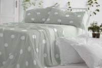 Burrito Blanco Juego de Sábanas de Algodón 100%-CAMA 150/160 -Modelo 627 Lunares – Suavidad, Calidad y Diseño Moderno  Burrito Blanco - details 6