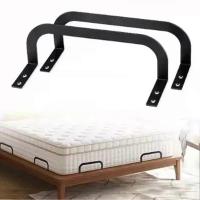 Barra de retención de 2 piezas Cama ajustable El colchón en su lugar Colchón antideslizante Tapón deslizante Marco de Cama de Madera Estabilizadores de colon con tornillos - details 0