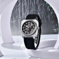 Reloj Mecánico Automático Pagani Design 2024 38mm Dial Luminoso Cuadrado 50m Impermeable Tourbillon Para Hombres Con Correa De Cuero Y Cristal De Zafiro - details 9