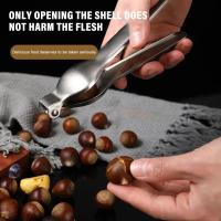 Aguja De Maní De Acero Inoxidable Con Clip Rápido Abremanos Para Cocina Herramienta De Desgranadora De Nueces 2 En 1 - details 0