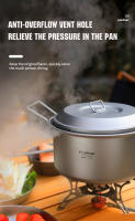 Tiartisan Juego De Olla De Camping De Titanio 2.1L/ 2.8L Con Compartment De Vapor Multifuncional Y Ligera Para Exterior - details 4