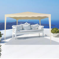 Cenador desmontable jardín 300x300x240 cm crema Aktive - details 5
