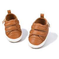 Zapatillas De Bebé Clásicas Y Modernas En PU Cuero Vintage 4 Colores Suela De Goma Suave Antideslizante Para Niños Y Niñas Primera Caminata Infantil - details 4