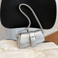 Bolso Bandolera De Cuero Sólido Para Mujer Estilo Lujo Diseñador Bolso De Hombro Underarm Moda 2024 Bolsos Y Monederos Para Dama - details 12