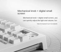 Teclado Mecánico con Instalación de Almohadilla Intercambiable al Calor del 75%, Pantalla TFT, Modo Triple, sin varillas/Cableado 4000mAh RGB LED - details 5