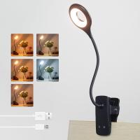 Lámpara De Escritorio Portátil Recargable Luz De Lectura Protección Ocular LED USB Lámpara De Mesa Con Clip Y Control Táctil - details 0