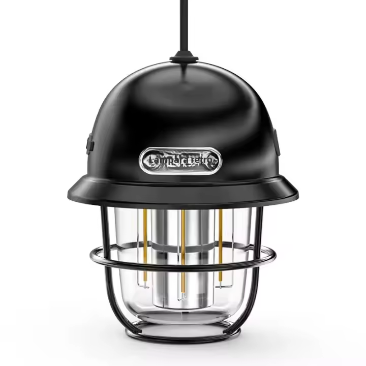 Lámpara De Camping LED Retro Impermeable Y Dimmer Para Tienda De Acampar Luz De Emergencia Para Exteriores Colgante - 1