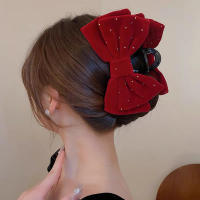 Grande Pinza Para El Cabello En Forma De Gato Con Lazo 16CM Accesorio De Moda Para Mujer Decorativo Para Coletas Y Peinados - details 2