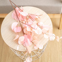 1PC Eucalipto Artificial De 87cm Ramas Largas Para Decoración De Hogar Jardín Bodas Y Fiestas Hojas Sintéticas De Color Verde - details 5