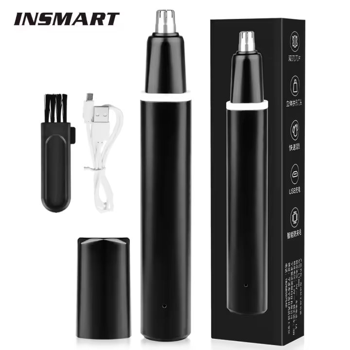 Afeitadora Eléctrica Para Nariz Y Orejas Recargable Lavable Herramientas De Afeitar Automática Para Hombres Peluca Facia Y Cejas - 1