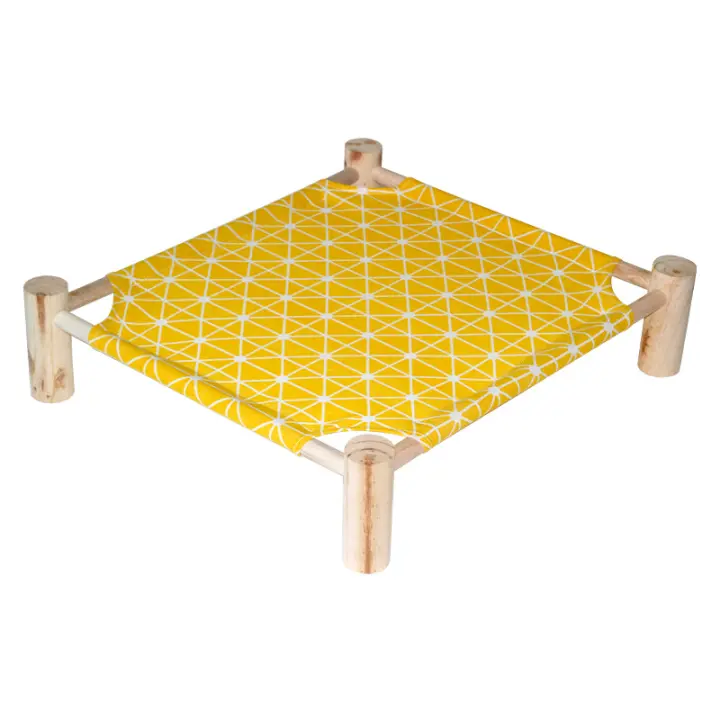 Casa De Gato Universal Externa Con Marco De Madera Duradero Cama De Algodón Transpirable Y Desmontable Para Pequeños Perros Y Gatos - 1
