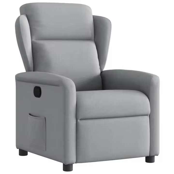 vidaXL Sillón reclinable de tela en color Gris claro/Negro/Gris nube y más - 1