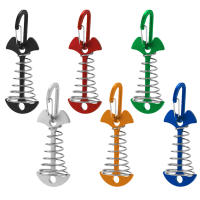1/5Pcs Ganchos De Tenda Ajustables Con Resorte De Piso Para Acampar Palos De Suelo De Forma De Pescuezo Anclaje Para Tenda Y Awning Accesorios Para Deporte Al Aire Libre - details 15