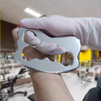 Masajeador De Acero Inoxidable Gua Sha Herramienta De Desgaste Muscular Para Relajación Corporal Y Masaje Facial Uso Manual Tamaño Medio - details 12