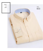 Camisa Casual Para Hombre De Algodón Oxford Con Rayas Y Bolsillo En Soltero Cuello Botón Manga Larga Ajustada Y Cómoda En Colores Variados - details 14