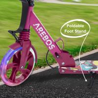 AREBOS Patinete con Ruedas de Goma con LED - Suspensión Delantera - Soporte para Botella y Timbre - details 34