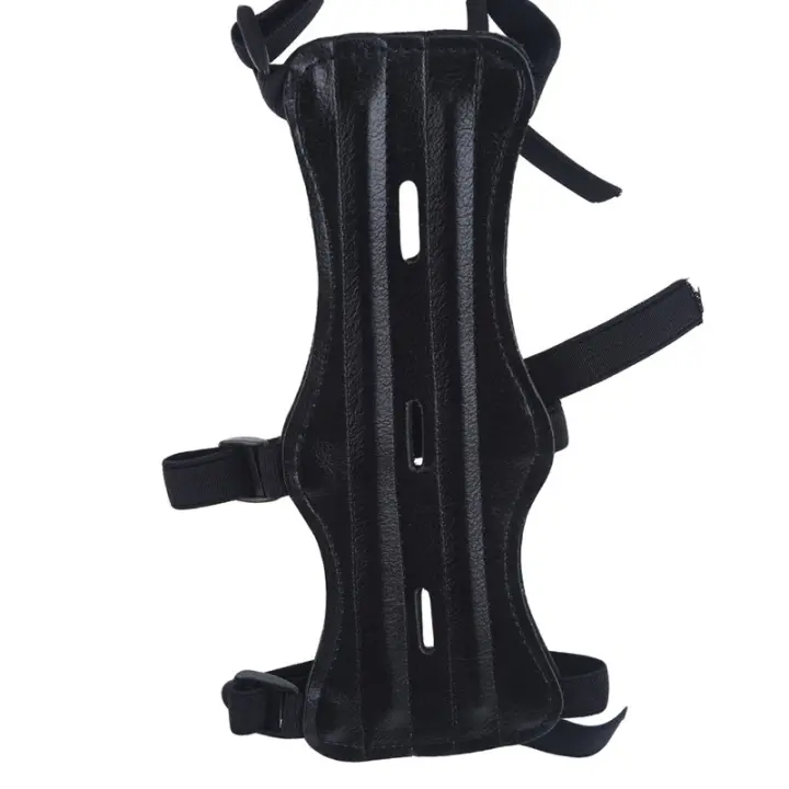 Guante De Protección Para Arco Ajustable De Cuero Sintético Para Tiro Y Caza Accesorios De Entrenamiento Para El Brazo - 1